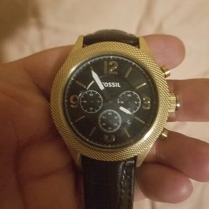 Fossil BQ2110IE Watch "Antique Gold"